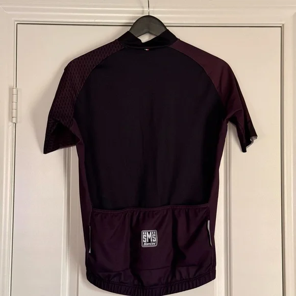 Santini Black and Purple Cycling Jersey - Picture 2 of 2